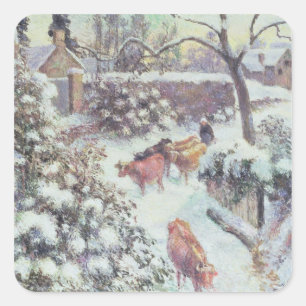 Adesivo Quadrado Effet de Neige um Montfoucault, 1882