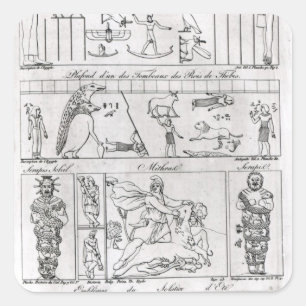 Adesivo Quadrado Egípcio e Persa Antigos