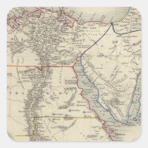 Adesivo Quadrado Egipto, e Arábia Petraea