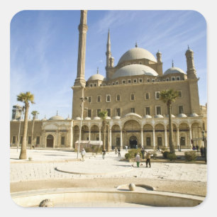Adesivo Quadrado Egito, Cairo. A imponente Mesquita de Mohammed Ali