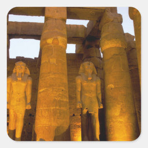 Adesivo Quadrado Egito, Luxor. Templo de Karnack.