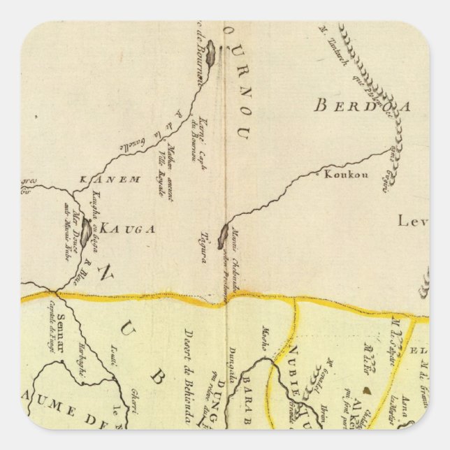 Adesivo Quadrado Egito, Sudão (Frente)