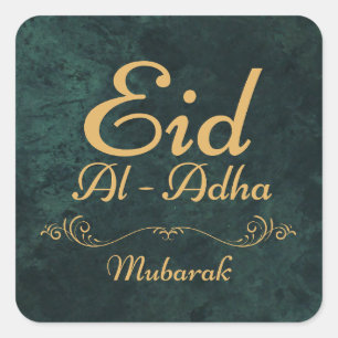 ADESIVO QUADRADO EID AL ADHA MUBARAK 2024