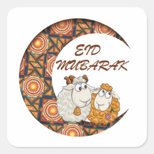 Adesivo Quadrado eid aladha mubarak 2023