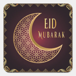 Adesivo Quadrado Eid Mubarak Square Sticker