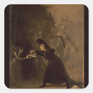 Adesivo Quadrado EL Hechizado de Francisco Jose de Goya y Lucientes