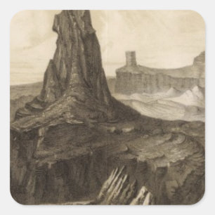 Adesivo Quadrado EL Vado de Los Padre, o Rio Colorado