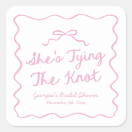 Adesivo Quadrado Ela é Casando de Arco Whimsical