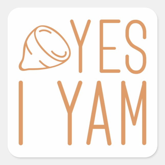 Adesivo Quadrado Ela é minha batata doce (Frente)