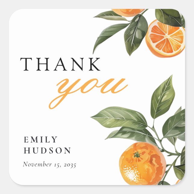 Adesivo Quadrado Ela Encontrou Seu Amor Principal Chá de Noiva (Frente)