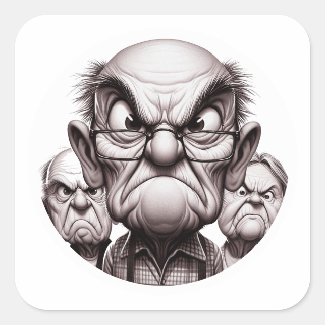 Adesivo Quadrado "Elder Glare Sticker Pack" (Frente)