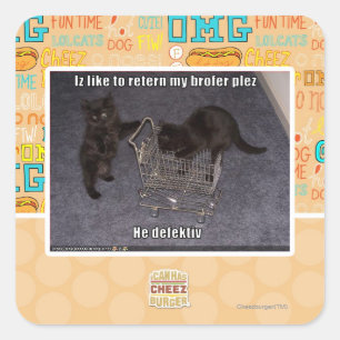 Adesivo Quadrado Ele é defeituoso