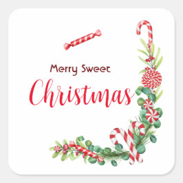 Adesivo Quadrado Elegância de menta-pimenta