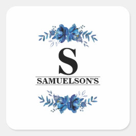 Adesivo Quadrado Elegância Floral