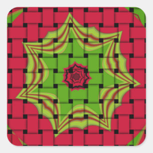 Adesivo Quadrado Elegante africano Lovely vetorial impressão