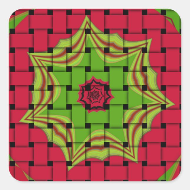 Adesivo Quadrado Elegante africano Lovely vetorial impressão (Frente)