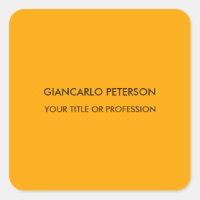 Elegante Amarelo Laranja Minimalista Profissional