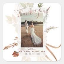 Elegante Boho Pampas Rústico 