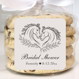 Adesivo Quadrado Elegante Chá de panela Russo do País dos Cavalos O