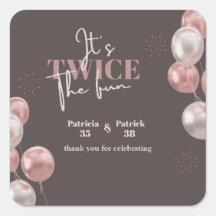 Elegante É um aniversário conjunto duas vezes dive