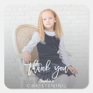 Adesivo Quadrado Elegante Fotografia Dourada de Natal