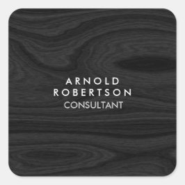 Adesivo Quadrado Elegante moderno de Cinza de madeira de Design min