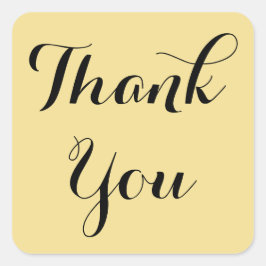 Adesivo Quadrado Elegante Script Dourado Favoritos para festas Pret