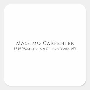 Adesivo Quadrado Elegante Simples Moderno Minimalista Simples