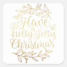 Elegante Tenha um Natal Holly Jolly