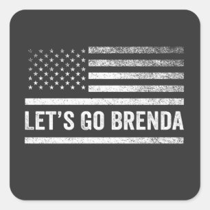 Adesivo Quadrado Eleição de Brenda Kamala, vamos 2024