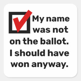 Adesivo Quadrado Eleição Humor 2024