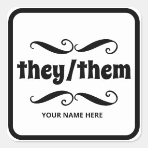 Adesivo Quadrado Eles estão no quadro de rolagem do rico