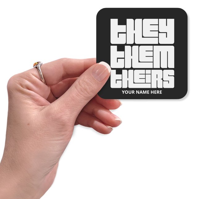 Adesivo Quadrado Eles Próprios Pronunciam Fonte Branca Grande e Neg (Criador carregado)