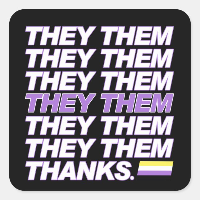 Adesivo Quadrado Eles são Obrigados (Frente)