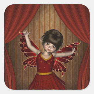 Adesivo Quadrado Elfin Fairy Keldie Sticker