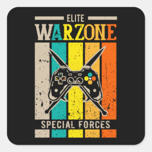 Adesivo Quadrado Elite Warzone Forças Especiais Gulag Gamer Geek