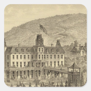 Adesivo Quadrado Ellanova salta 10 milhas de Pittsburgh