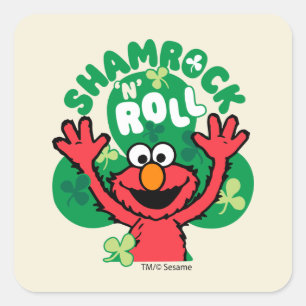 Adesivo Quadrado Elmo Shamrock 'N' Roll