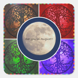 Adesivo Quadrado Em August Skies..