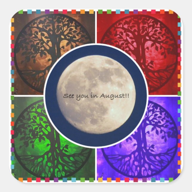 Adesivo Quadrado Em August Skies.. (Frente)