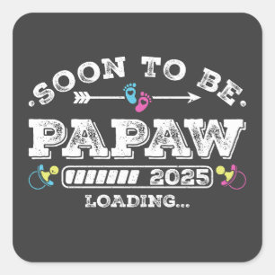 Adesivo Quadrado Em breve será carregado no Papaw 2025