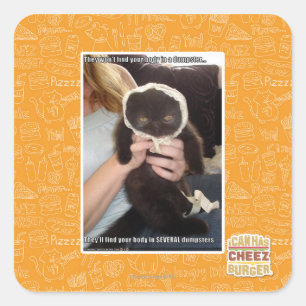 Adesivo Quadrado Em diversos contentores