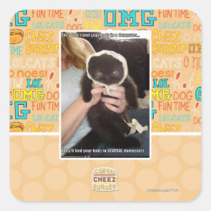 Adesivo Quadrado Em diversos contentores