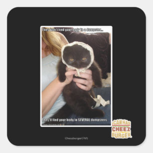 Adesivo Quadrado Em diversos contentores