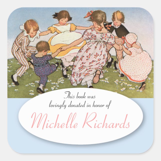 Adesivo Quadrado Em honra ... (Frente)