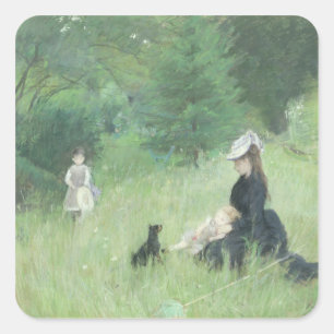 Adesivo Quadrado Em um parque, c.1874