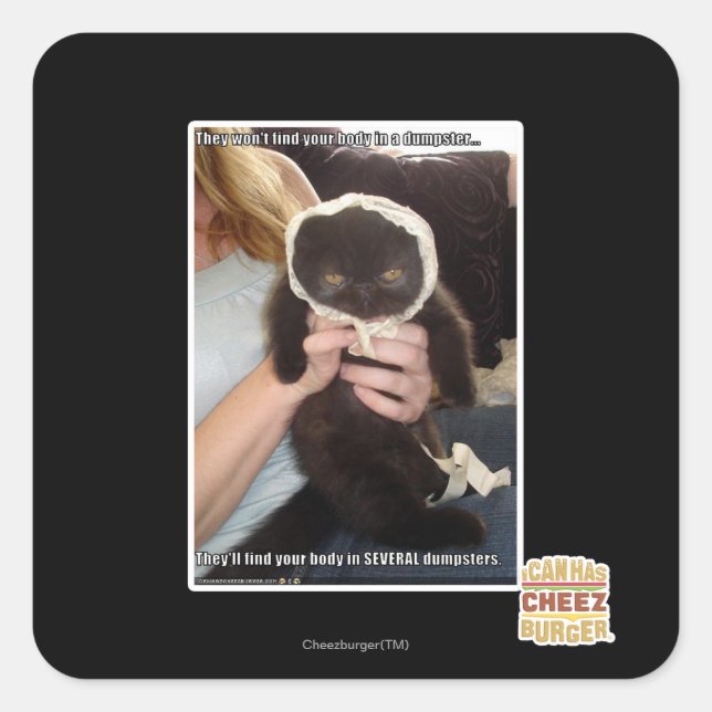 Adesivo Quadrado Em Vários Dumpsters (Frente)