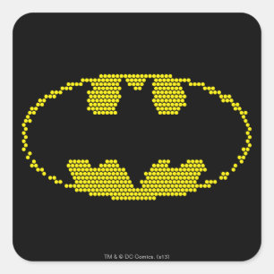 Adesivo Quadrado Emblem de Bat Lite-Brite