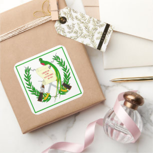 adesivo quadrado emblem guatemala