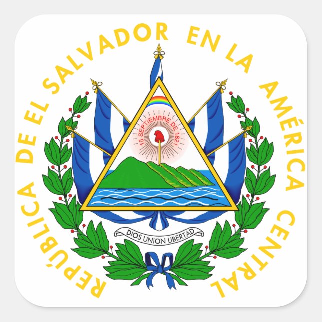 Adesivo Quadrado emblema do salvador (Frente)